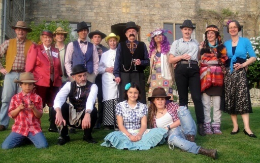 Way out West at a family reunion, aged 8 to 82! 
											– Steve Smith